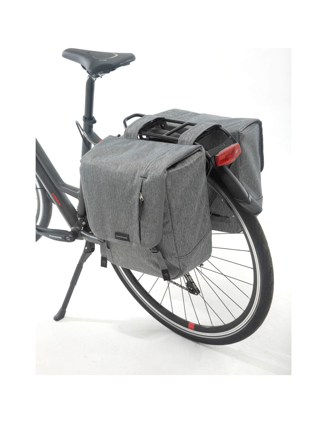 New Looxs fietstas dubbel Nova grey